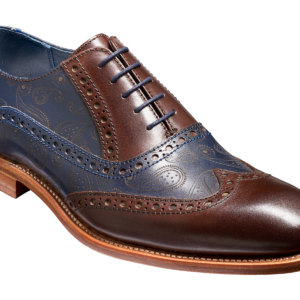 Grant - Walnut / Navy Calf / Paisley Laser